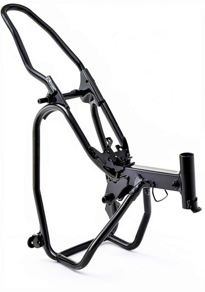 Installing Yamaha PW50 Frame Chassis SUNQIAO High Quality on a wooden workbench