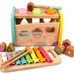 Woodenfun Wooden Hammering Toy for Toddlers-0