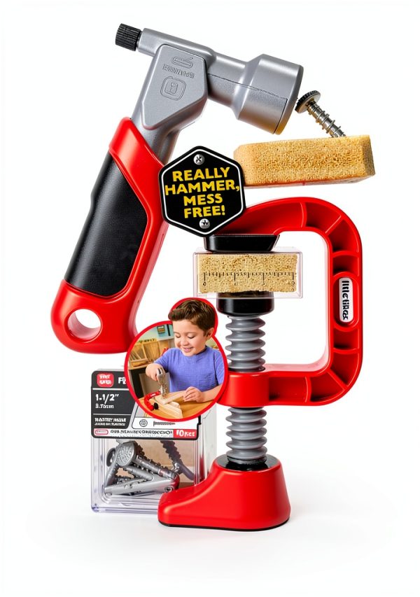MGA Construction Playset Foam Wood Kids Tool Kit-4