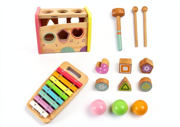 Woodenfun Wooden Hammering Toy for Toddlers-1