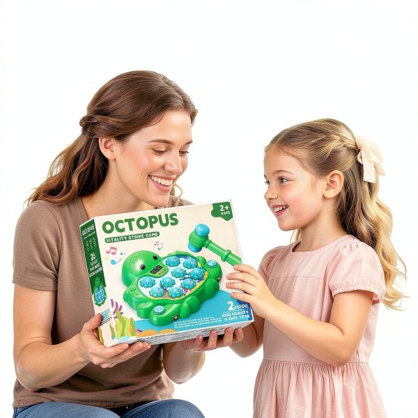 Veoasis Octopus Pounding Toy with Soft Mallets-3