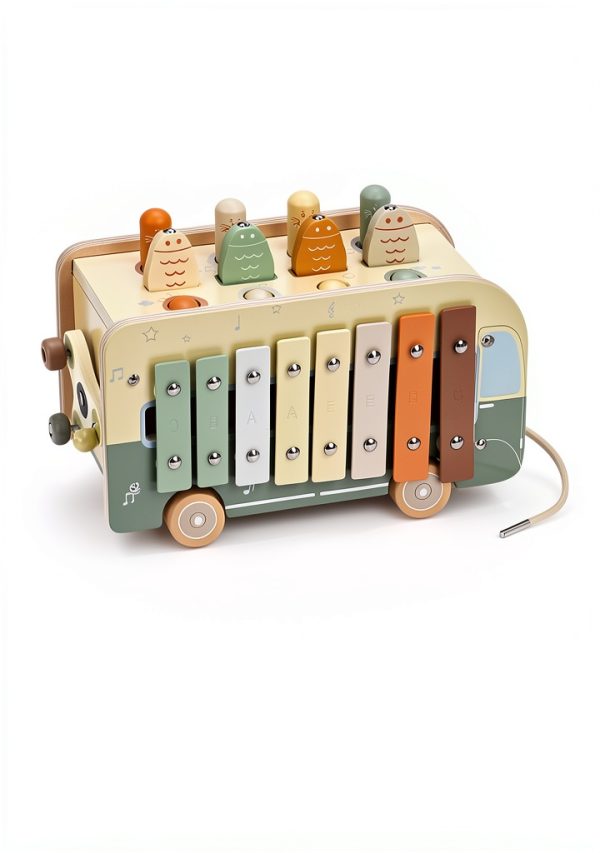 Vanplay 7-in-1 Toddler Activity Toy – Xylophone, Mole Game, Fishing-5