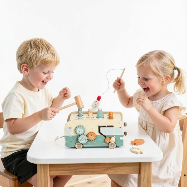 Vanplay 7-in-1 Toddler Activity Toy – Xylophone, Mole Game, Fishing-4