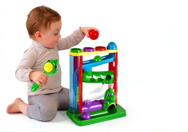 Pound Ball and Hammer Toy by First Toys Hit N Roll Colorful Dinosaur-5