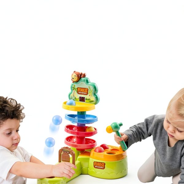 Ponilyer Kids Hammering Ball Toy with Shooting and Counting Modes TL1-5