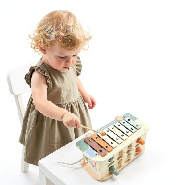 Vanplay 7-in-1 Toddler Activity Toy – Xylophone, Mole Game, Fishing-2