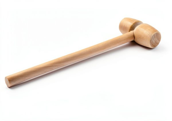 TDOCK Wooden Hammer Set 24 pcs – Natural Finish, Kids Grip Toy-1