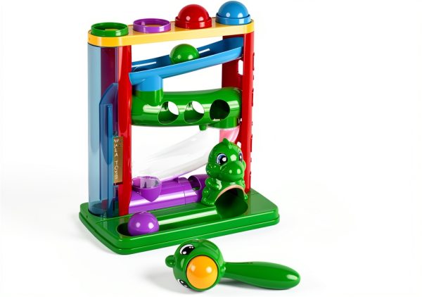 Pound Ball and Hammer Toy by First Toys Hit N Roll Colorful Dinosaur-2