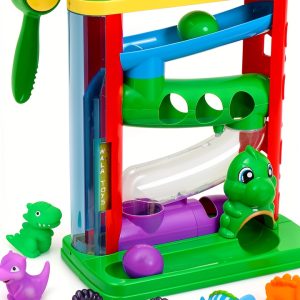 Pound Ball and Hammer Toy by First Toys Hit N Roll Colorful Dinosaur-0