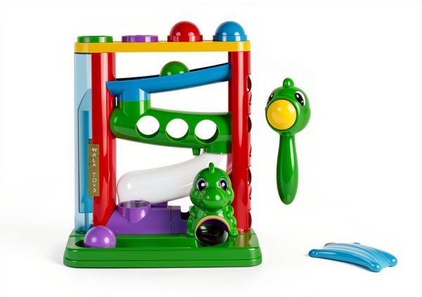 Pound Ball and Hammer Toy by First Toys Hit N Roll Colorful Dinosaur-1