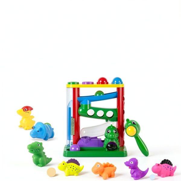 Pound Ball and Hammer Toy by First Toys Hit N Roll Colorful Dinosaur-4