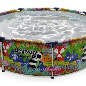Bestway Steel Pro 9ft x 26in above ground pool Panda Jungle Print-0