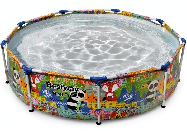 Bestway Steel Pro 9ft x 26in above ground pool Panda Jungle Print-5
