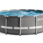 Intex 18ft Prism Frame Swimming Pool Set Cover Filter Pump Gray-0