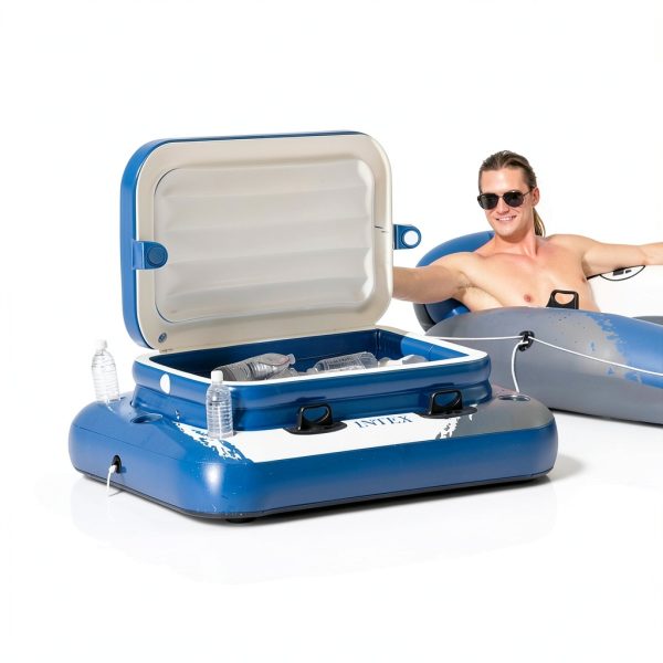 Intex 26339EH Ultra XTR 24ft x 52in Above Ground Swimming Pool Set with Sand Filter Pump, Inflatable Lounge Pool Recliners (2-Pack) and Inflatable Beverage Cooler-6