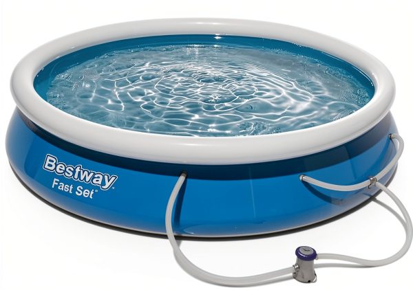 Bestway 57275E Above Ground Pool 12 ft Blue with 330‑gal Filter-0