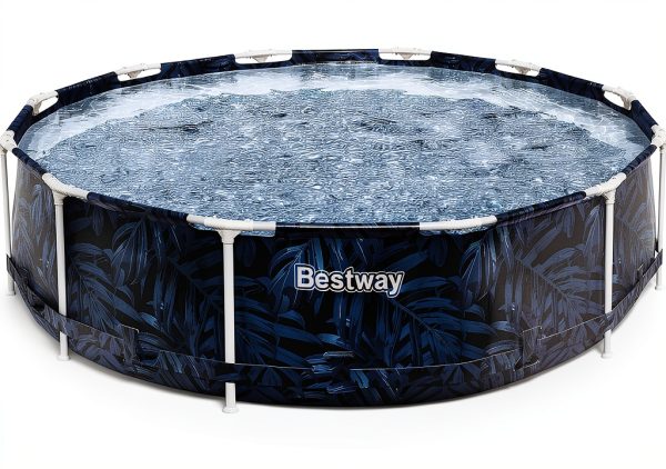 Bestway Steel Pro MAX Round Swimming Pool Set 12 ft x 30 in Tropical-0