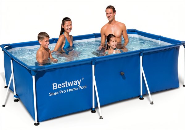 Bestway Steel Pro Deluxe Splash Frame Pool 3300L Blue Outdoor-2