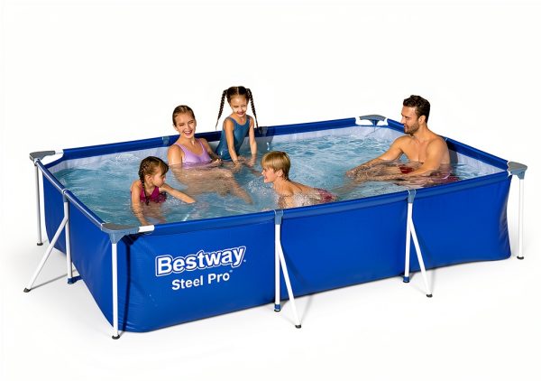 Bestway Steel Pro Deluxe Splash Frame Pool 3300L Blue Outdoor-1
