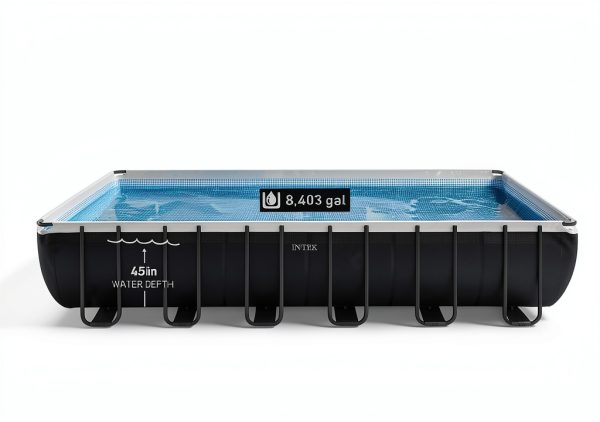 Intex Ultra XTR 24ft x 12ft Ground Pool Set with Sand Filter Recliners-2
