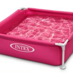 Intex Mini Frame Above Ground Swimming Pool Pink 48x48x12 Inches-0