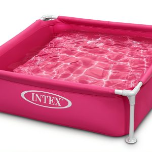 Intex Mini Frame Above Ground Swimming Pool Pink 48x48x12 Inches-0
