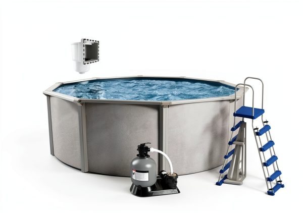 Aquarian Steel Above Ground Pool Kit 24ft Phoenix with Sand Filter-5