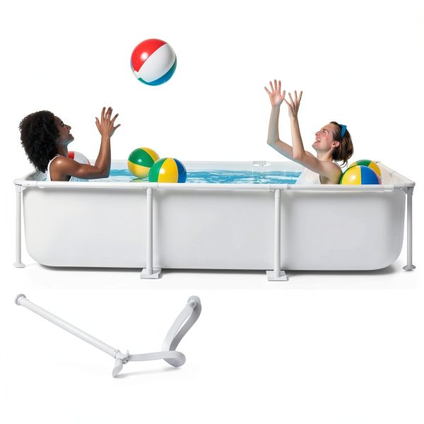 SLOOSH Rectangular Above Ground Pool 10ft x 6.8ft UV‑Resistant Pump-4