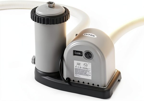 Intex 18ft Prism Frame Swimming Pool Set Cover Filter Pump Gray-3