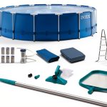 Intex Metal Frame 15' x 48" Above Ground Pool Set with Filter Pump-0