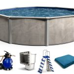 Aquarian Phoenix Round Above Ground Pool Kit 18x52 with Steel Frame-0
