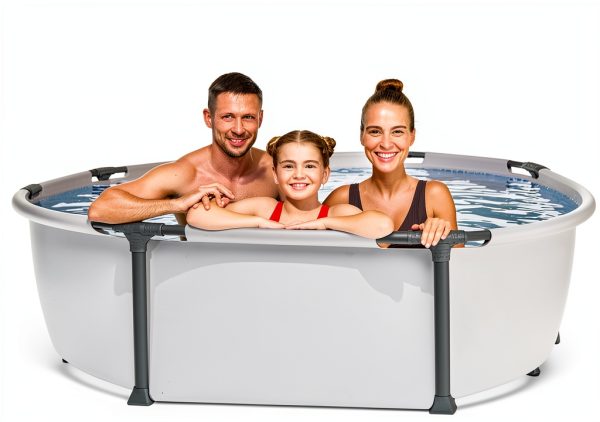 Bestway Steel Pro MAX 14 ft x 48 in Above Ground Pool Metal Frame Gray-7