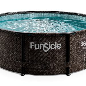 Funsicle Oasis Designer 12' x 36" Pool with 2-in-1 Pump Ladder-0