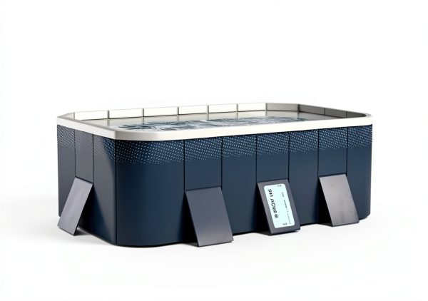 Foldable Non-Inflatable Framed Swimming Pool by HawJReng 65x42x18 Blue-3