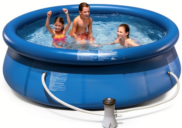 Intex 10-Feet x 30-Inch Easy Set Pool Blue Frame Includes Filter Pump-0