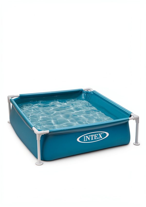 Intex Miniature Vinyl Kiddie Pool 4ft x 12in Blue Above Ground Frame-7