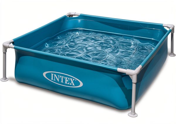 Intex Miniature Vinyl Kiddie Pool 4ft x 12in Blue Above Ground Frame-5