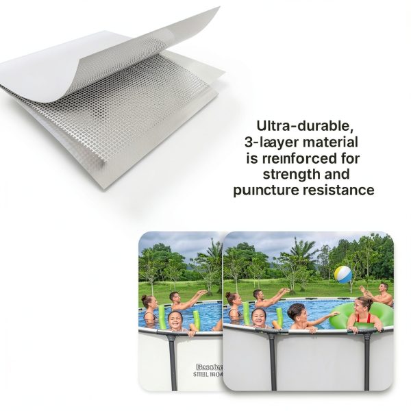 Bestway Steel Pro MAX 14 ft x 48 in Above Ground Pool Metal Frame Gray-3