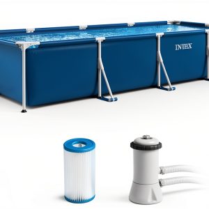 Intex 28279EH Frame Above Ground Pool 14ft x 33in 530 GPH Pump-0