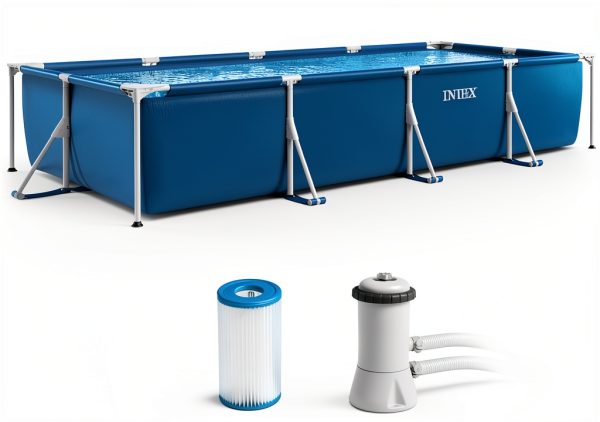 Intex 28279EH Frame Above Ground Pool 14ft x 33in 530 GPH Pump-0