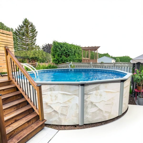 Aquarian Phoenix Round Above Ground Pool Kit 18x52 with Steel Frame-4