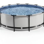 Bestway Steel Pro MAX 14 ft x 48 in Above Ground Pool Metal Frame Gray-0