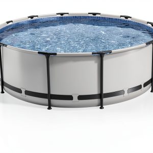 Bestway Steel Pro MAX 14 ft x 48 in Above Ground Pool Metal Frame Gray-0