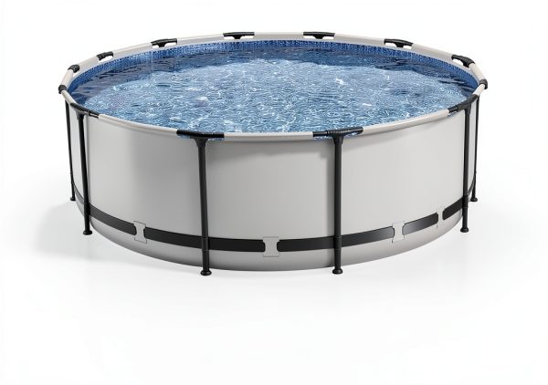 Bestway Steel Pro MAX 14 ft x 48 in Above Ground Pool Metal Frame Gray-0